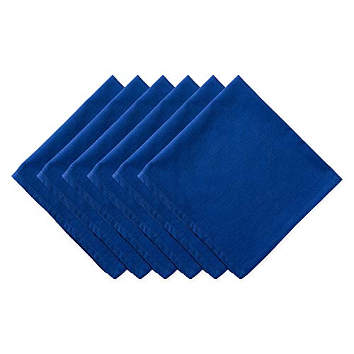 DII Design Solid Napkin Set Collection, 20x20, Anchor Blue