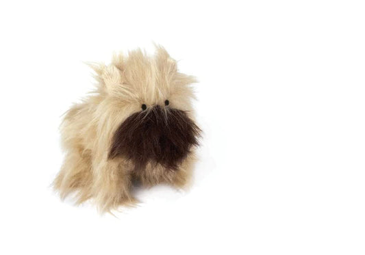Oscar Newman Brussels Griffon Crested Pipsqueak Toy, 5-inch Length, Beige