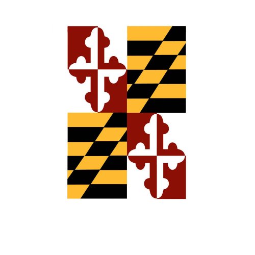 Evergreen Flag Maryland State Applique Garden Flag - 12.5 x 18 Inches Outdoor Decor for Homes and Gardens