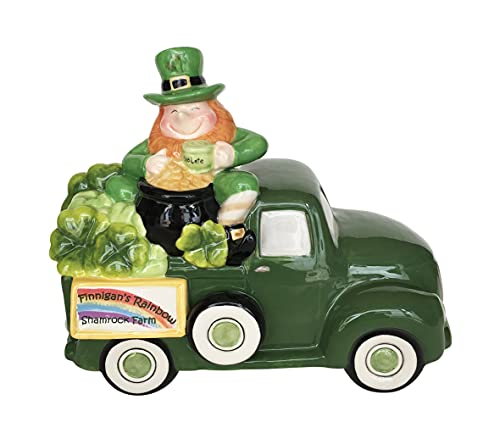 Blue Sky Clayworks Clayworkss Finnigan's Rainbow Shamrock Farm Figural, Multi