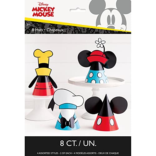 Unique Industries Unique Disney Mickey Mouse Party Hats - 8 ct