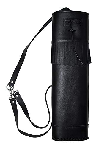 UNIVERSE ARCHERY Back Arrow Quiver | Genuine Cowhide Leather Arrow Holder | Traditional High Grade Handmade Quiver for Hunting & Archery Sports | Lightweight & Comfortable
