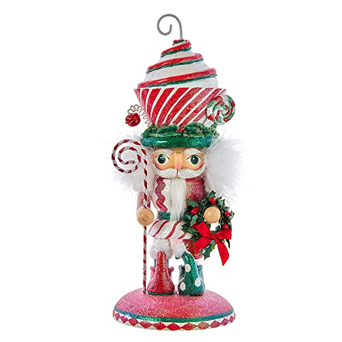 Kurt Adler Hollywood Nutcrackers Hollywood Cupcake Swirl Hat Nutcracker, 12-Inch, Multicolored