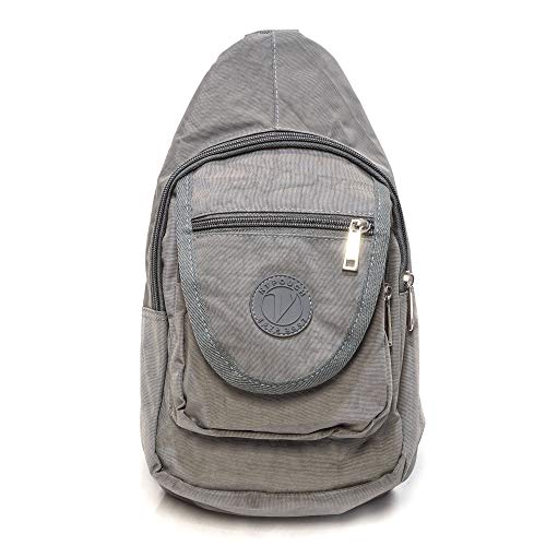 Calla NuPouch Malibu Washed Nylon Day Pack, Crossbody Bag, Travel Pack, Light Gray, One Size (2997)