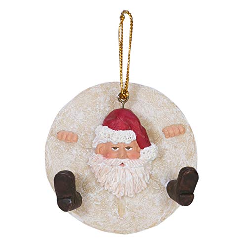 Beachcombers Sand Dollar Santa Ornament