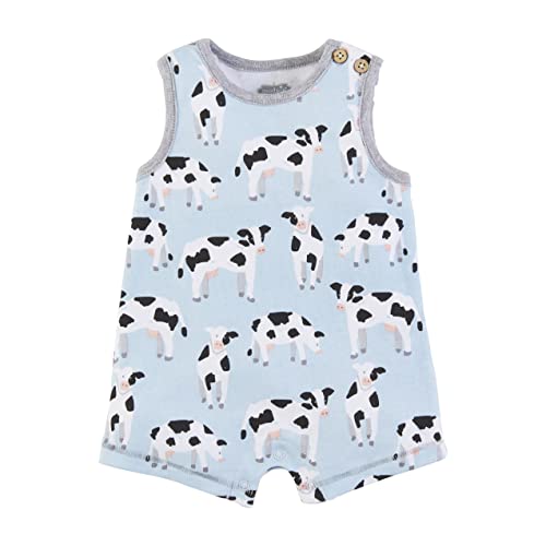 Mud Pie Cow Baby Romper, 0-3 Months
