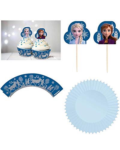 Amscan Disney's Frozen 2 Glitter Cupcake Kit