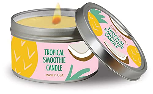 Cape Shore Christmas Travel Candle - Tropical Smoothie Gifts for Mothers Day, Home, Portable Tin for Outdoor Garden, Camping - Bring Back Some of Your Strongest Memories