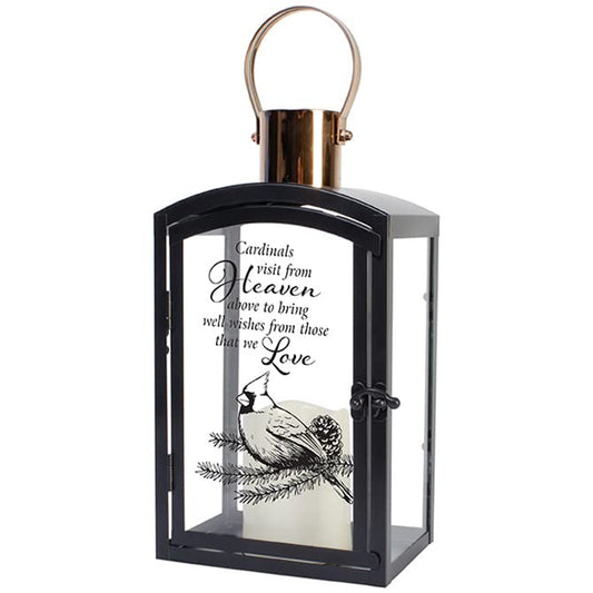 Carson Home Cardinals Lantern, 14.5-inch Height
