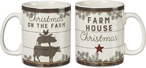 Primitives by Kathy Mug - Christmas On The Farm Farmhouse Christmas