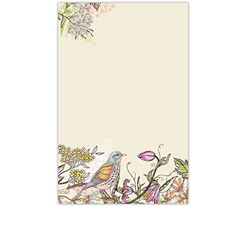 Yay Novelty YaYstationery Notepads - Memo Pads - Scratch Pads - Writing Pads - Illustrated Notepads - 5.5 x 8.5 inches - Thick Premium Paper - Printed Notepad - Enchanted Garden