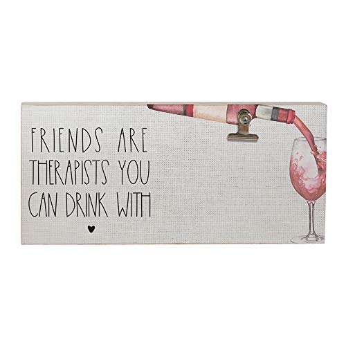 Sincere Surroundings Picture Clips 12" x 5.5" Clip Photo Frame CLP1427 - Friends: Therapists You Can Drink with