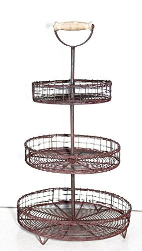 CTW Three Tier Wire Stand with Handle