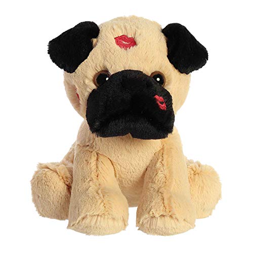 Aurora 77067 Smooches Pug Animal Stuffed Toy, 8.5-inch Height