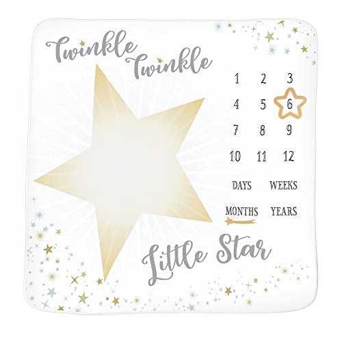 Blue Sky Clayworks Lillian Rose Twinkle, Twinkle Baby Milestone Blanket Frames, White