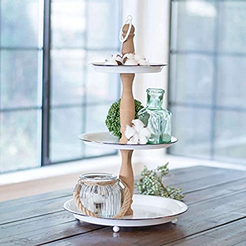 VIP International MT2535 Metal Wood 3 Tier Holder -