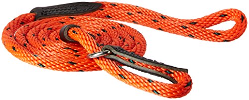 OmniPet British Rope Slip Lead for Dogs, 6', Orange/Black
