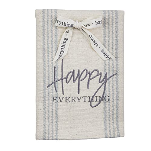 Mud Pie Happy Place Bow Hand Towel, 21-inch