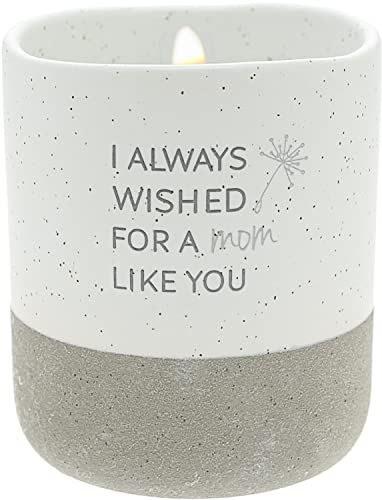 Pavilion - I Always Wished for A Mom Like You - 10-Ounce Surprise Hidden Message Natural Soy Wax Candle Cotton Scented, 1 Count (Pack of 1), 3.5‚Äù x 4‚Äù