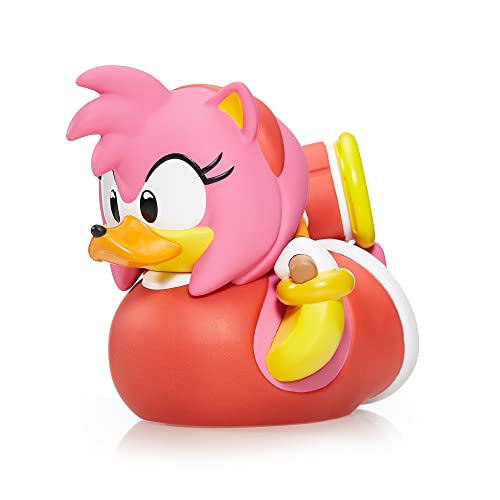 Numskull TUBBZ Sonic The Hedgehog Amy Rose Collectable Duck Vinyl Figure - Official Sonic The Hedgehog Merchandise - TV Movies & Games