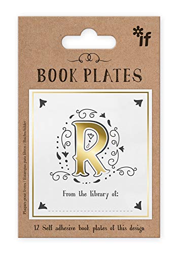 IF Letter Book Plates, Personalised - Letter R
