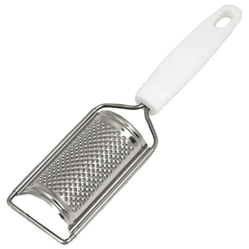 Chef Craft Select Stainless Steel Curved Fine Grater/Zester, 9.5 inch, White