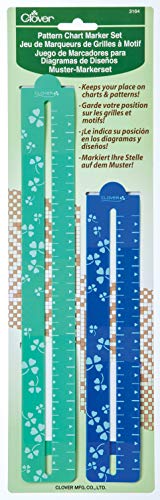 Clover 3164 Pattern Chart Magnetic Gage Place Marker Set, 8-1/2-Inch and 11-3/4-Inch