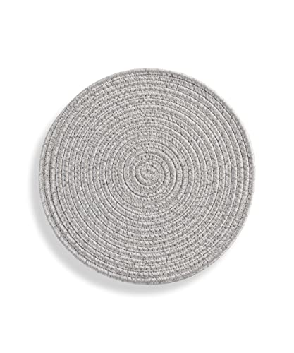 Giftcraft Grey and White Braided Rope Mat