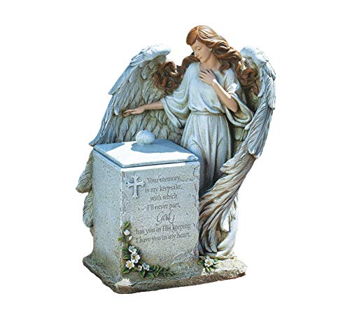 Roman Memorial Box with Angel and Verse Garden 16" inch