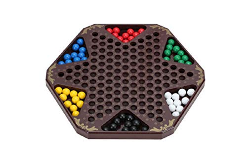 CHH 12 3/4" Standard Hexagon Chinese Checkers Board Game