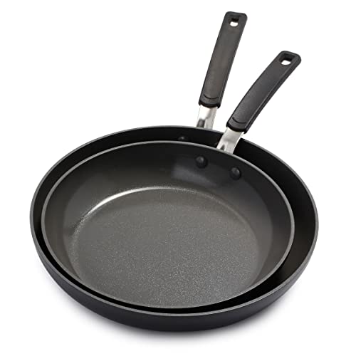 Cookware Company GreenPan CC002172-001 Levels Non-Stick Frypan Set, 2pk Fryapn, Gray