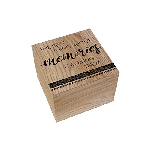 Carson Home Memory Box, 8-inch Height, Wood (Memories)