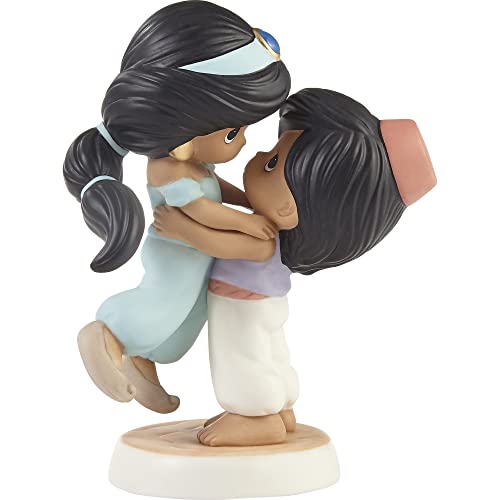 Precious Moments Disney Jasmine and Aladdin Couple Figurine