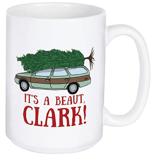 Carson Home It's a Beaut Clark Boxed Mug, 5.25-inch Length, 15 oz., Ceramic