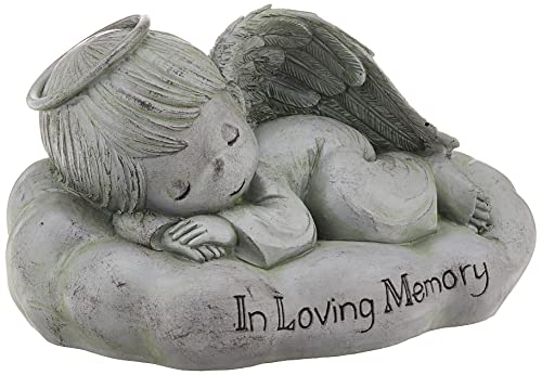 Precious Moments Sleeping Angel in Loving Memorial Resin Garden 183441 Stone One Size Multi