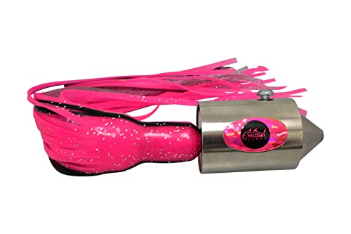 MagBay Lures High Speed Wahoo Lure - El Sincero 34oz Lure Fully Rigged (Pink Chrome)