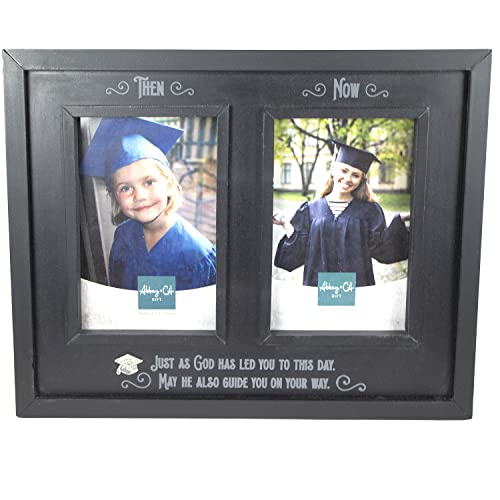 Cathedral Art Abbey & CA Gift Graduation Then & Now Frame W/Grad Cap