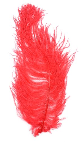 Midwest Design Touch of Nature 38165 Ostrich Plume, 13 to 15-Inch, Red