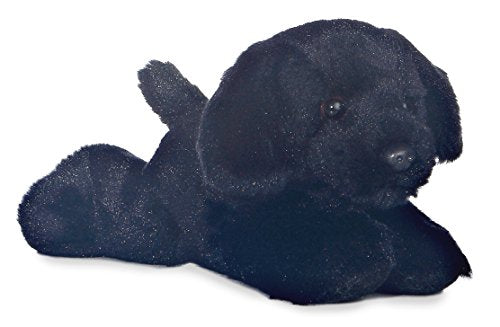 Mini Flopsie Black Black Lab 8" by Aurora