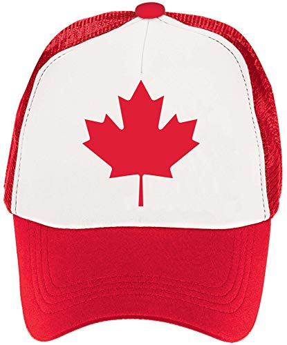 Amscan Red and White Canadian Maple Leaf Baseball Cap - 1 pc