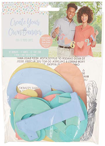 Amscan Pastel Hearts Due Date Banner- 1 Pc