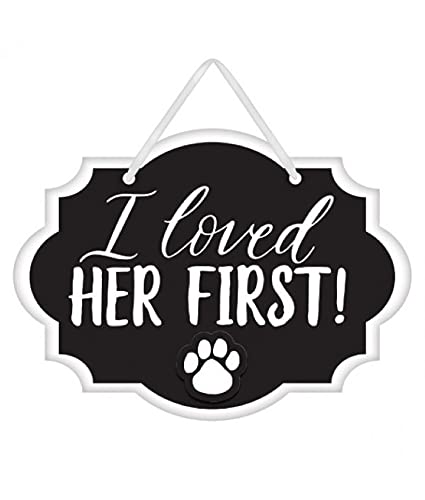 Amscan "I Loved Her First!" Wedding Mini Message Sign, 5.12" x 5.62"