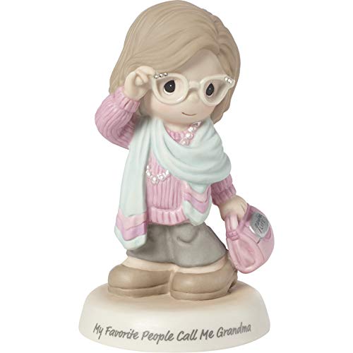 Precious Moments Favorite People Call Me Grandma Bisque Porcelain 183008 Figurine, One Size, Multi