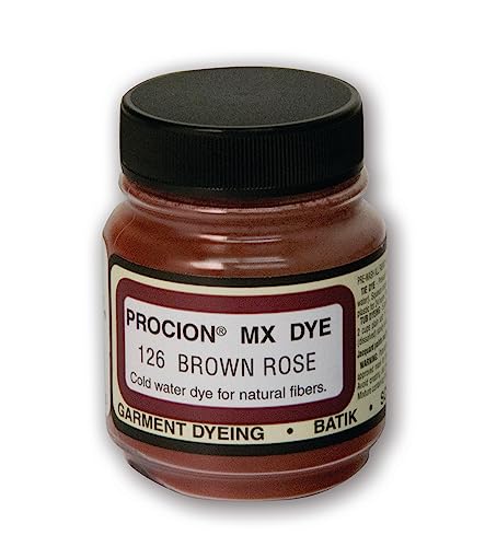 Jacquard Procion Mx Dye - Undisputed King of Tie Dye Powder - Brown Rose- 2/3oz Net Wt - Cold Water Fiber Reactive Dye Made in USA