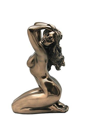 Unicorn Studio 5.75 Inch Female Nude Figure Kneels with Head Left Display Decor