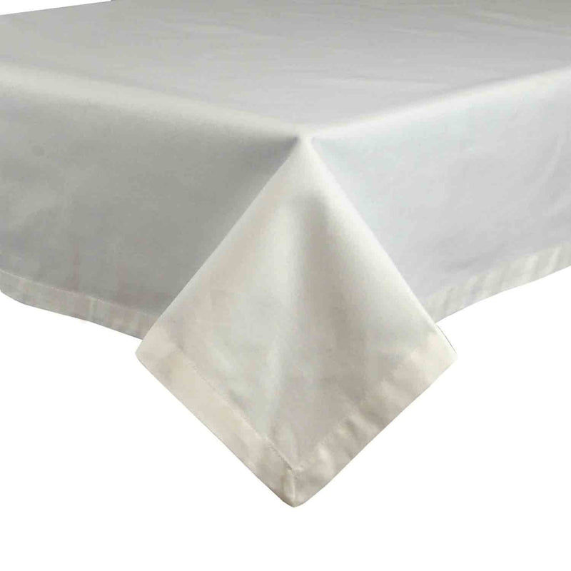 Design Imports 102" Restaurant Quality Tablecloth in White