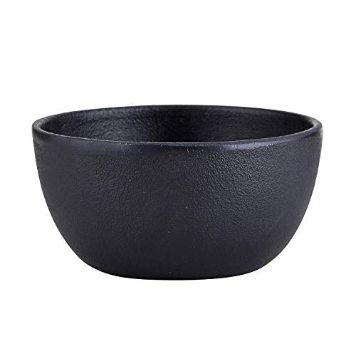 Creative Brands 47th & Main Rustic Round Bowl, Medium, Cast Iron Black