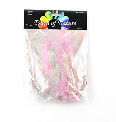 Midwest Design Touch of Nature 37109 Turkey Flat Feathers Soft Mix, (Pack of 1), 14 g, Cedar/Barely There/Tuberose