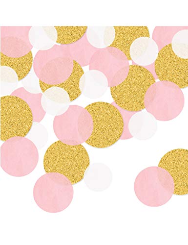 Beistle Pink Glittery Dots Confetti - 1 Pc.