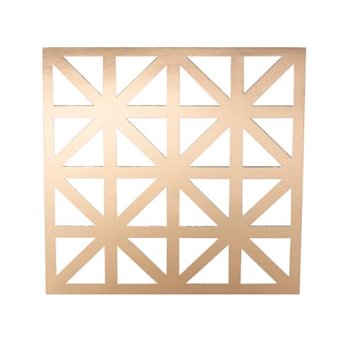 Fun Express Gold Laser-Cut Square Chargers - Party Supplies - 24 Pieces